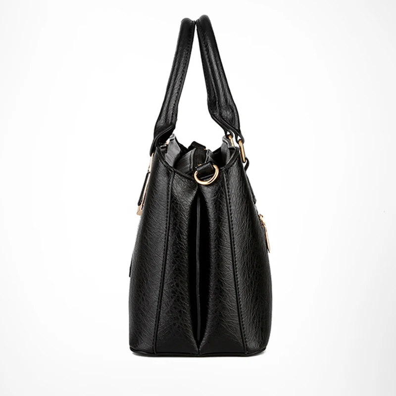 المرأة حقيبة يد جلدية الأعلى مقبض حقيبة يد المرأة الصلبة السيدات النساء حقيبة كتف عارضة كبيرة قدرة اليد الشهيرة العلامة التجارية