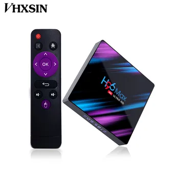 

VHXSIN 2PCS/LOT H96 MAX 3318 TV Box Android 9 Rockchip RK3318 Quad Core 4G Ram 32GB 64GB Rom H.265 4K Google Play Netflix H96Max