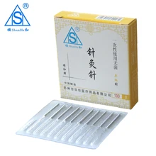 100 игла Стерильная Акупунктура Asepsis для ушей кожи Детокс Иглоукалывание иглы одноразовая Стерильная Акупунктура пакет из алюминиевой фольги