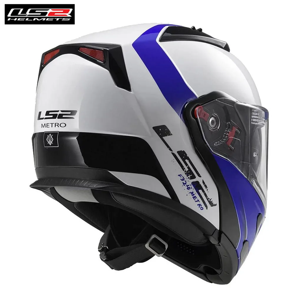 LS2 Metro шлем мотоциклетный для Touring Cruiser модульный анфас откидной двойной козырек шлемы