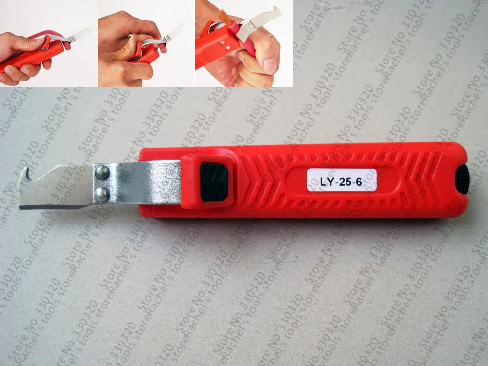 LY25 6 wire stripper knife PVC,rubber,PTTE silicone cable stripping