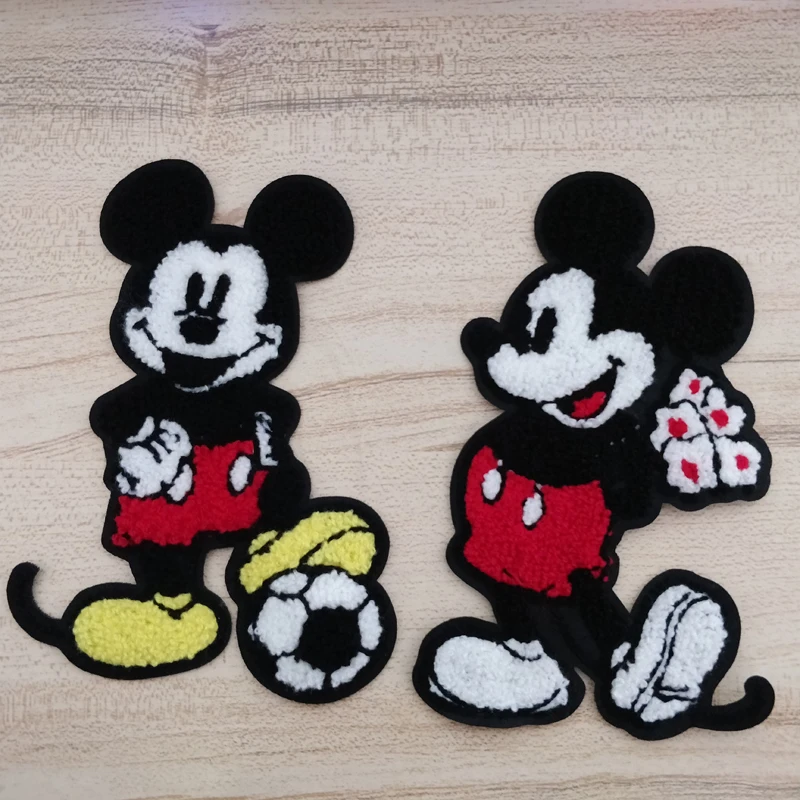 

1pcs Cartoon Flower Mickey parches Sew On Patches Embroidered Patch For Clothing Towel Appliqued Jacket Jeans Patchwork Badge