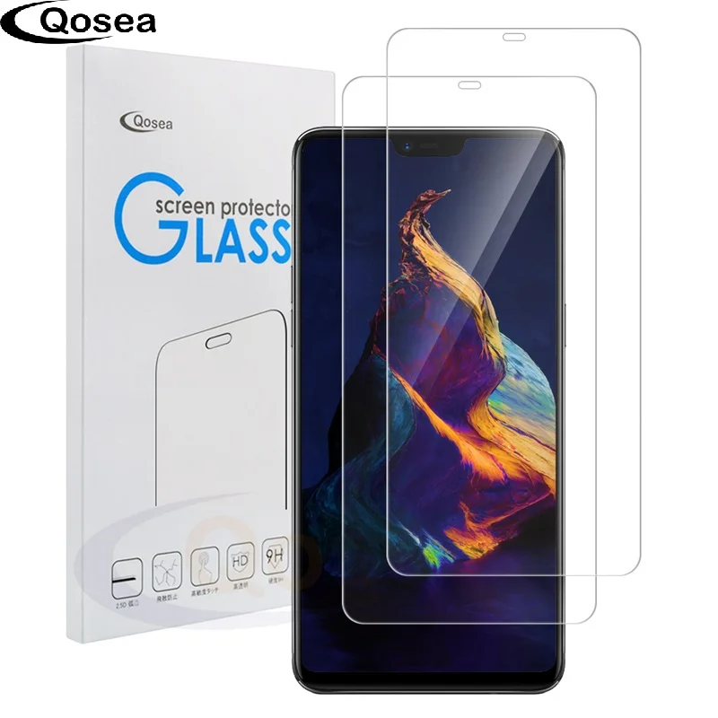 Qosea (2 PACK) For Oneplus 6 Screen Protector 9H Ultra Clear Explosion-proof Film 6T Phone Premium Tempered Glass | Мобильные