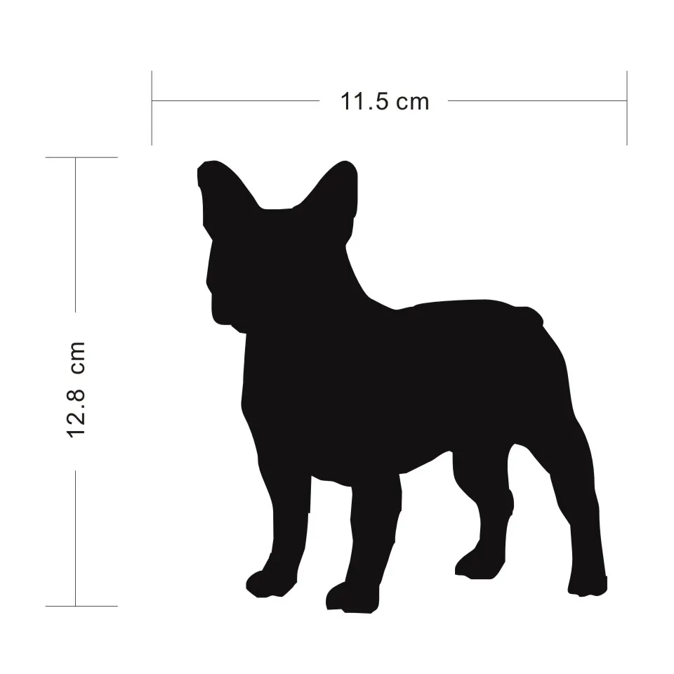 Cunymagos French Bulldog Personality Decal Sticker Car Styling Fashion Animal Decorative Stickers Vinyl Car Stickers 11.512 (2)