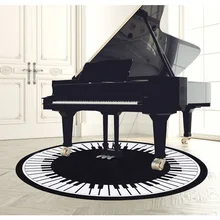 Пианино круглый ковры Диаметр 80/100/120/150 см КАФЕ ковры Ванная комната с защитой от скольжения, Гостиная стул ковры ковер кровать