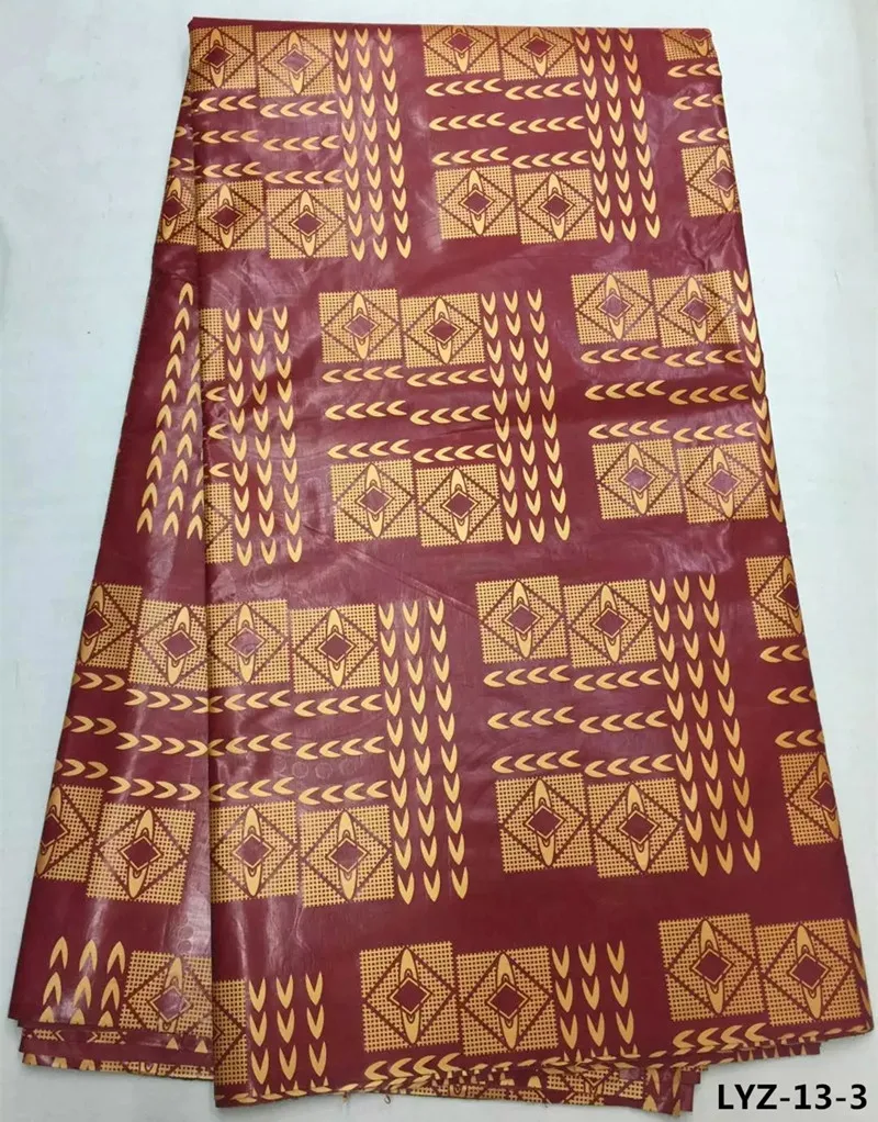 Лимонный качество Базен хлопка кружевной ткани африканских джунглей хлопок