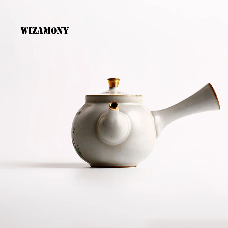 WIZAMONY, чайный набор, хрустящая глазурь, Celadon Zisha, керамика, искусство, Тай Тхи, китайский заварочный чайник, фарфор, исиновая глина, антикварный чайник