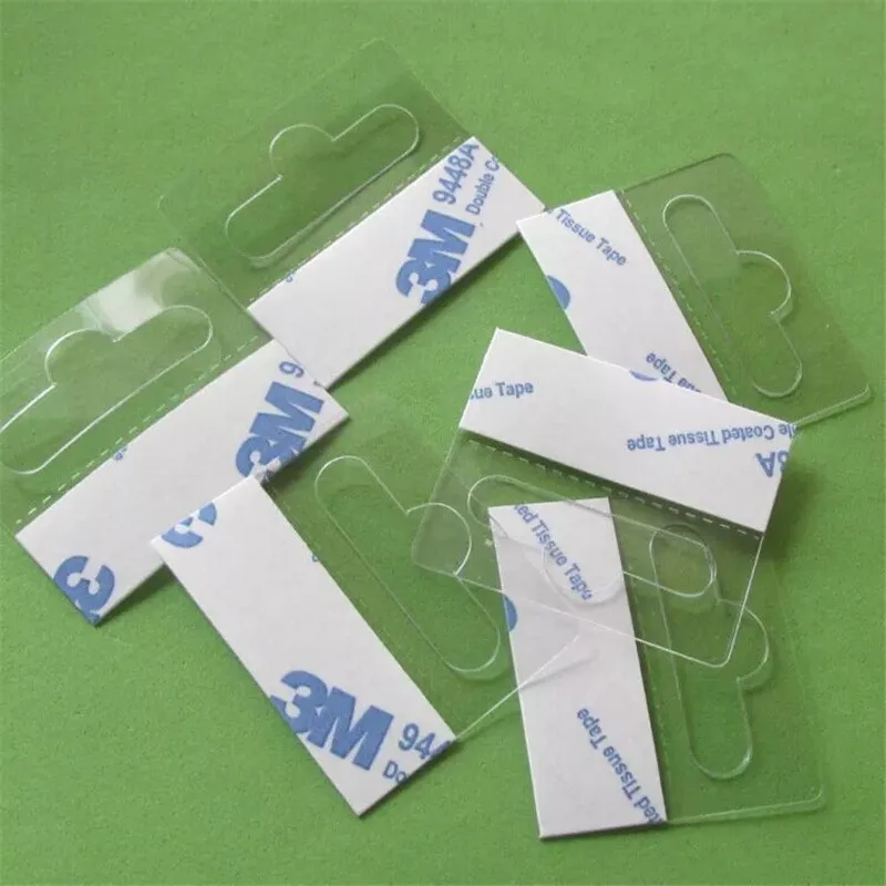 Self-adhesive PEThangers peghook Merchandising Hanger Tabs Round Hole Bulk box bag holder plastic display reinforced sticky hang | Дом и сад
