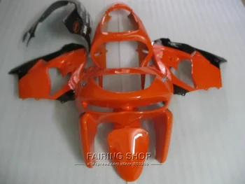 

Unpainted motorcycle fairing kit For Kawasaki ZX9R 98 99 orange black fairings set ninja zx9R 1998 1999 XG17