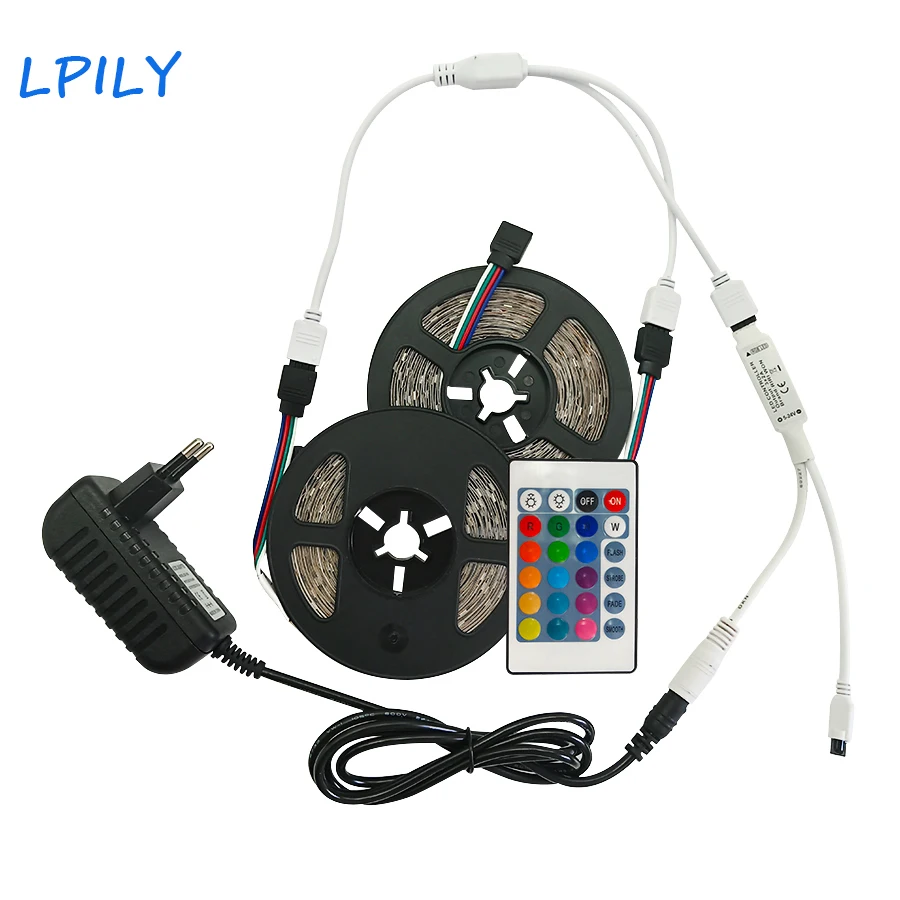 LPILY 15 м SMD RGB Светодиодные ленты света 2835 10 5 светодио дный rgb s Лента диод гибкий