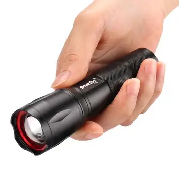 

LED USB Rechargeable Flashlight Adjustable Focusing Aluminum Focusing Lamp Torch Metal Tactical Torch Light Camping Flashlight