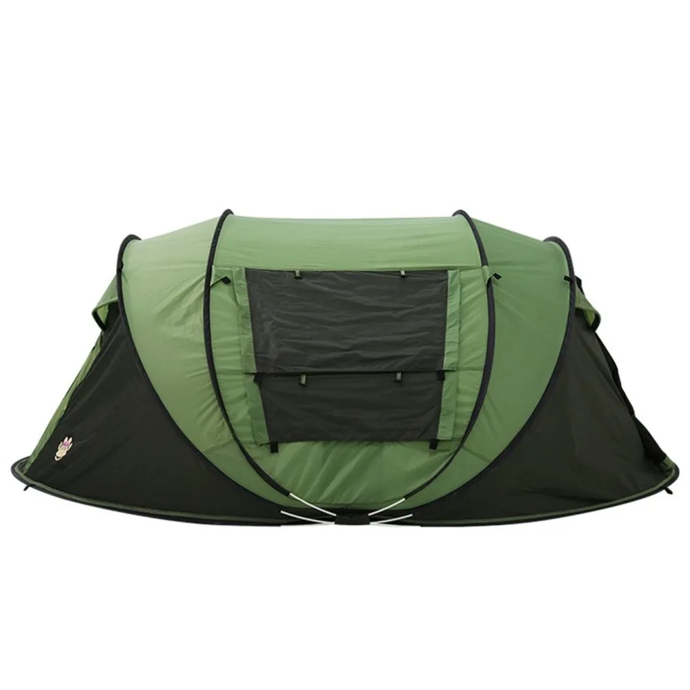 

For 5-6 Persons Automatic Waterproof Breathable Tent Double Layer Oxford Cloth Durable Camping Backpacking Tent