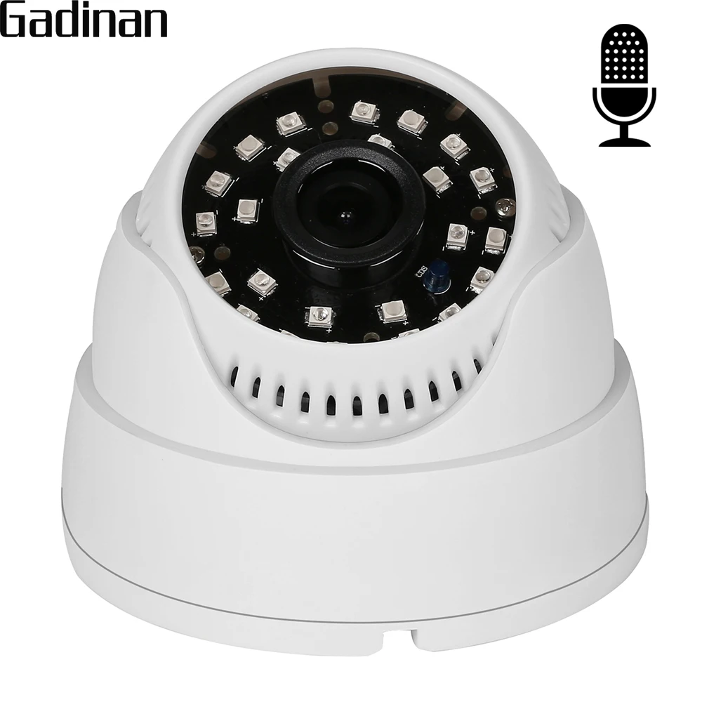 GADINAN Built in Audio IP Camera 1080P 2MP SONY IMX322 Sensor Indoor
