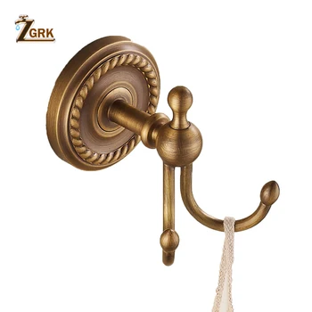 

ZGRK Brass Hooks Nail Copper 1-3 Europe Robe Hooks Copper Hook Retro Wall Clothes Hangers Coat Hook