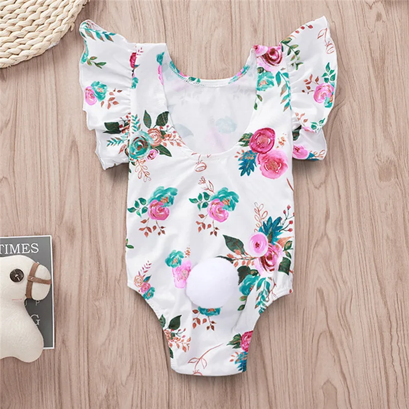 

2019Cute Floral Romper 2pcs Baby Girls Clothes Jumpsuit Romper ifant Toddler Newborn Outfits Set Hot Sale baby rompers 4JJ