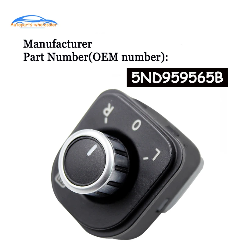 5ND959565B для J etta MK5 Golf MK6 Rabbit Eos Passat B6 3C Tiguan Seat Alhambra хромированный зеркальный