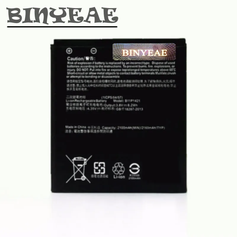 

BINYEAE B11P1421 Battery For Asus ZenFone C ZC451CG Z007 Mobile Phone Batteries