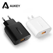 Aukey Fast Charge 2.0 18 Вт USB WALL Зарядное устройство smart быстрой зарядки для iPhone iPad Samsung Galaxy Note Xiaomi