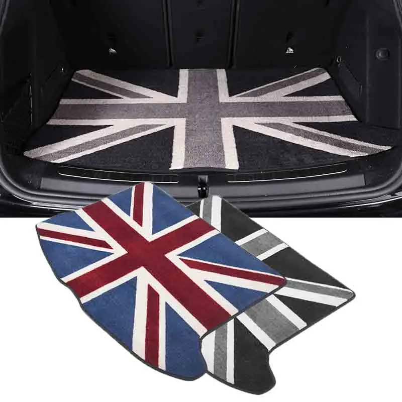  Union Jack Car Floor Rear Trunk Mat Cargo Auto Protected For Mini Cooper One JCW F54 F55 F56 F60 R6