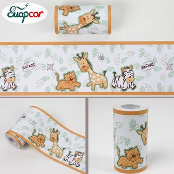 

10mx0.1m For Kids PVC Self Adhesive Wall Paper Removable Cartoon Waterproof Wall Stickers Kids Room Bathroom Decorative Sticker