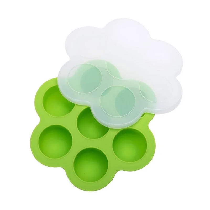 

Silicone Egg Food Mold Tray Reusable Storage Container with Lid for Instant Pot Accessories P7Ding