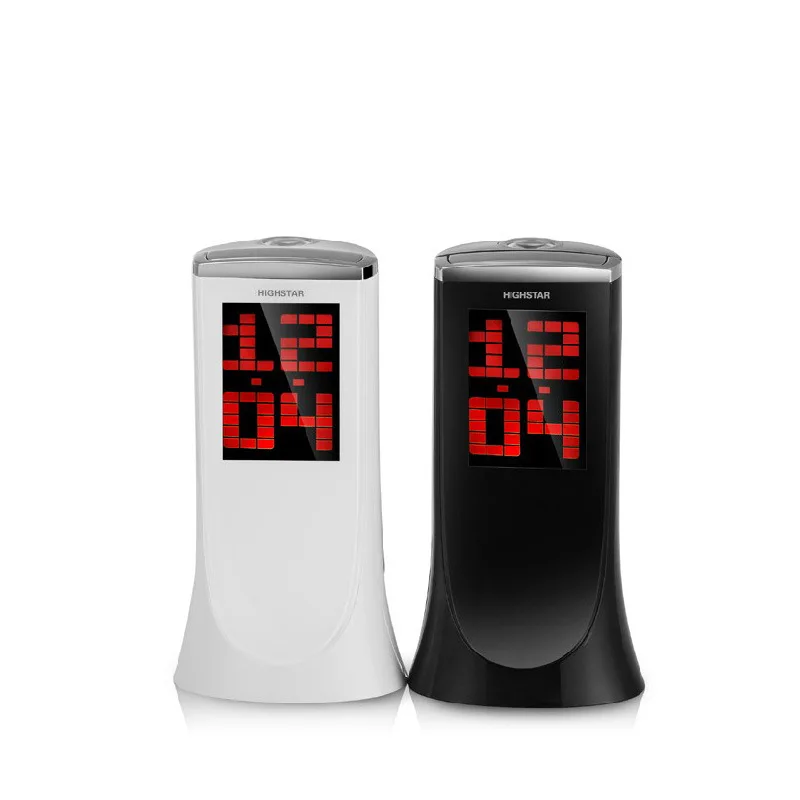 Creative Projection Clock Alarm 180 Degree Rotation Snooze Function Thermometer Countdown Clock Des