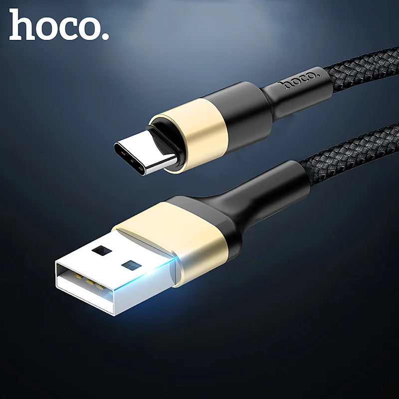 HOCO кабели для мобильных телефонов usb type C кабель 2A USB-C кабель передачи данных для быстрой зарядки для samsung S9 Xiaomi Mi 8 huawei P20 lite