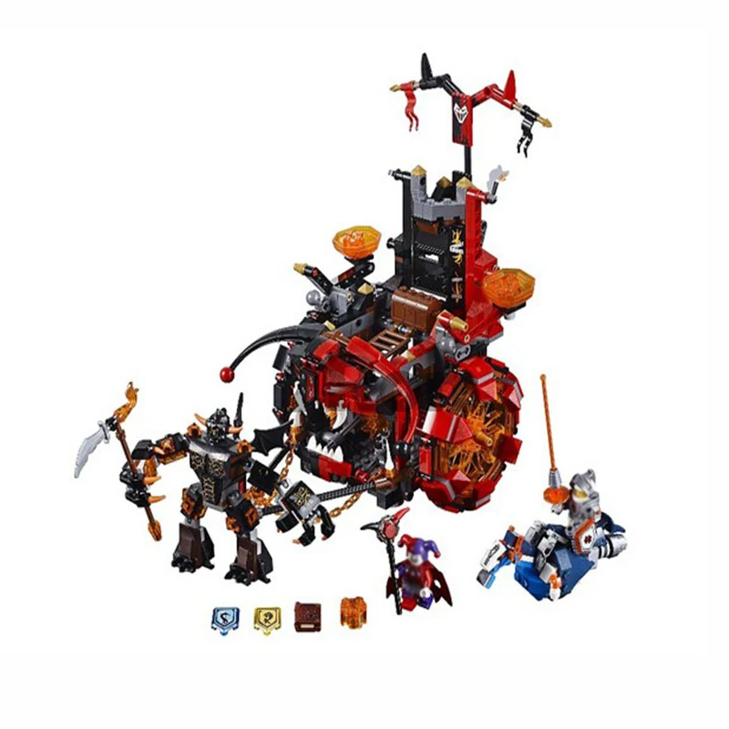 

10489 Nexo Knights Jestro's Evil Mobile Compatible with Lego 70316 Block Set Building Brick Toy For Kids