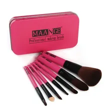 Cosmetic Make Up Brush Set With Box Professional Goat Hair Makeup Brush Set Tools 7Pcs