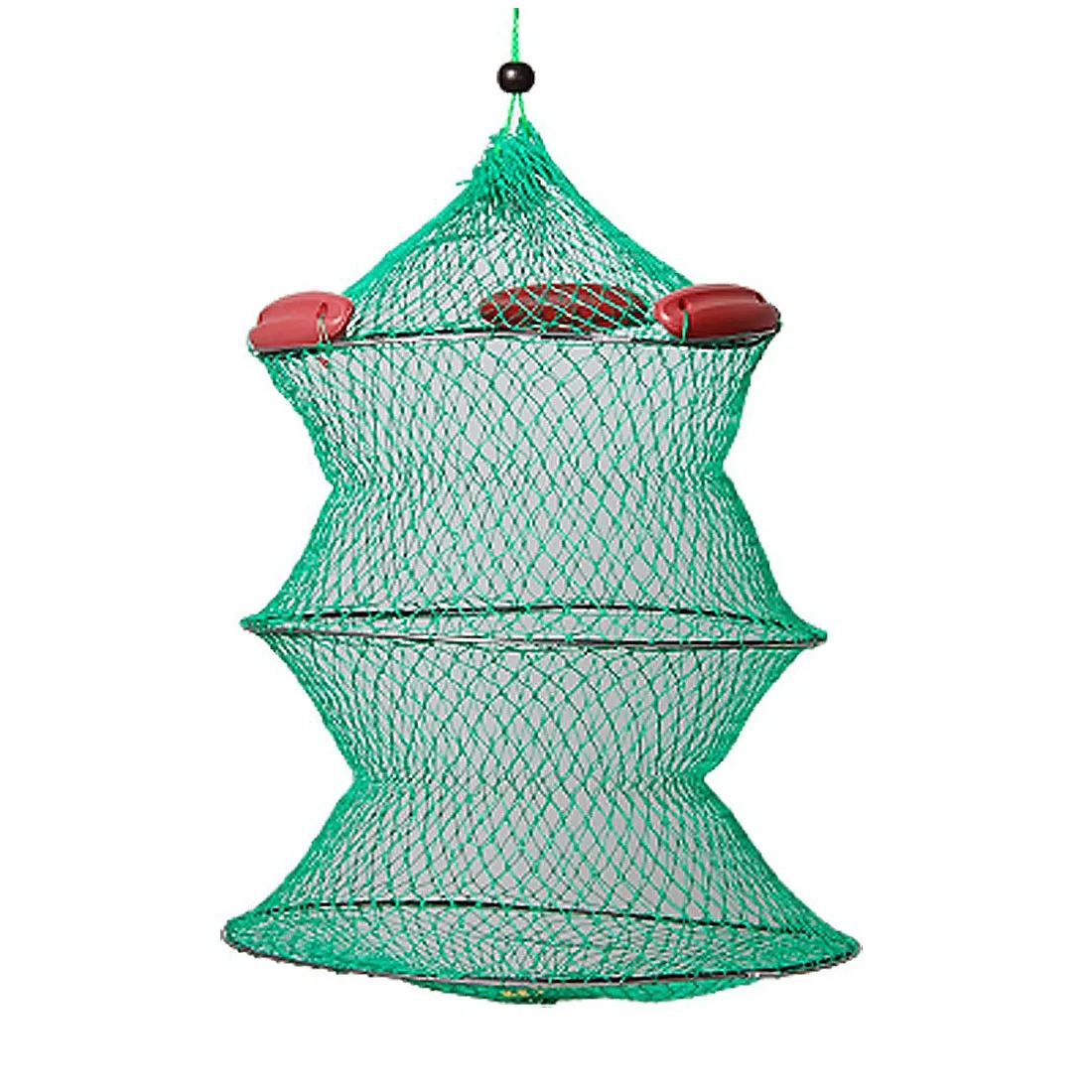 Collapsible Green Knot Boat Fishing Live Bait Keep Netin Fishing