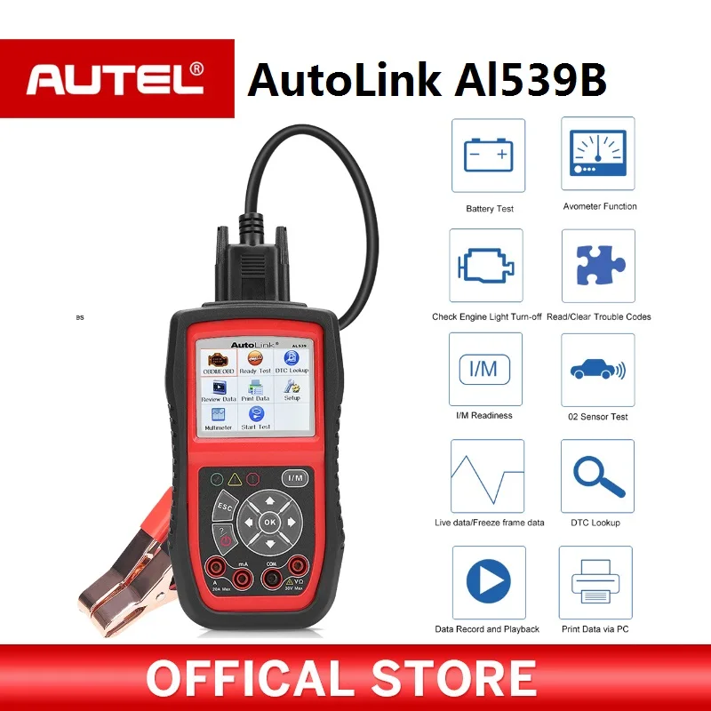 Autel Autolink AL539B OBD2 scanner automotive Electrical Test Tool For