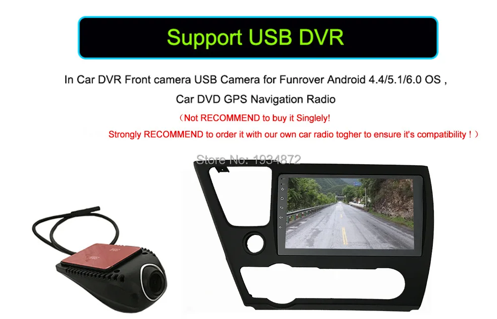 Cheap Funrover 9" Android 8.0 2 din Car dvd radio gps navi player stereo for Honda Civic EX/LX/DX 2GB+32GB canbus multimedia usb FM BT 25
