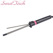 9 мм вращающийся для локонов титановый щипцы для завивки волновой палочки машина вьющиеся волосы плетение стайлер палочки машина волшебный Салон Ролик