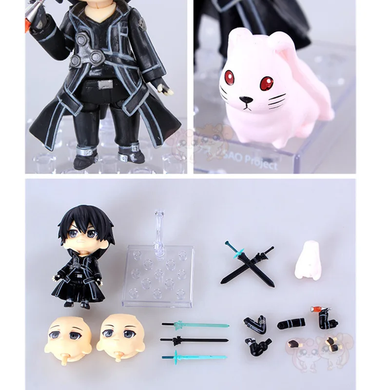 Японии аниме Меч Книги по искусству-295 Nendoroid Kirigaya Kazuto цифры игрушки фигурку 10 см ПВХ Модель игрушка кукла с детский подарок