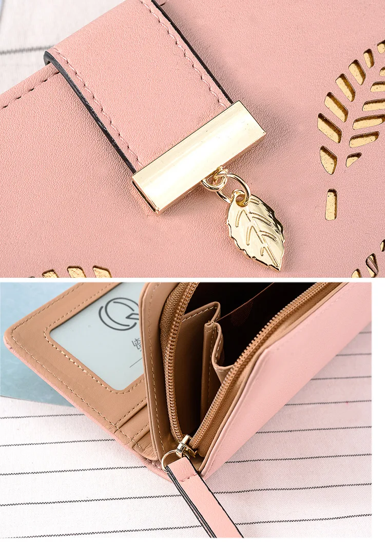 2019 женский кошелек женский длинный кошелек мягкий из искусственной кожи полый чехол сумка для девочки Кошелек для монет держатель для карт