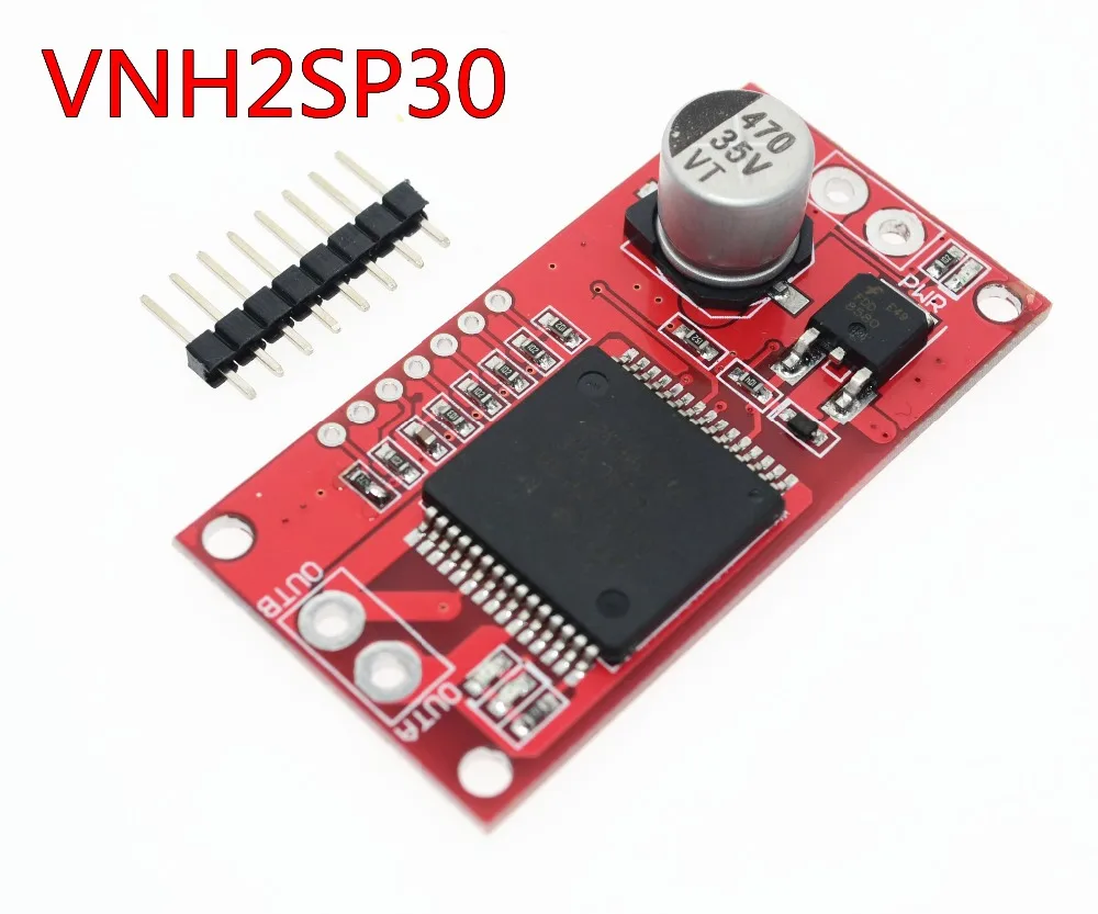 

Free Shipping! Monster Moto Shield VNH2SP30 stepper motor driver module high current 30A for arduino