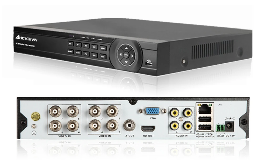 AHCVBIVN 8CH 1080 P CCTV DVR система видеонаблюдения 8CH комплект видеонаблюдения 8 шт. 1200TVL купольная камера безопасности ночного видения