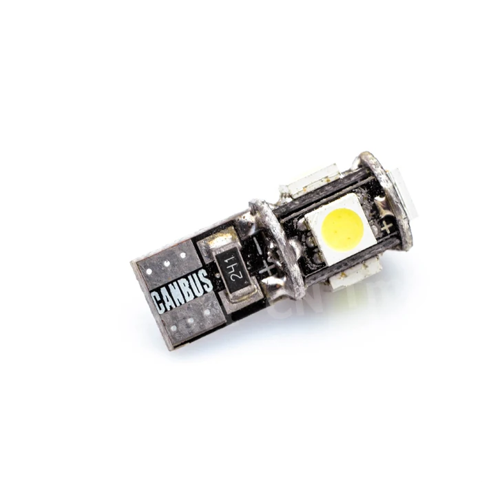 

T10 501 194 168 W5W Canbus No Error 5050 LED 5 SMD Ice Blue Car Auto Side Wedge Parking Light Bulb Lamp DC12V