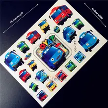 Tayo The Little Bus Temporary Tattoo Stickers Kids Toys BOdy Arm Tatoo, Korea Cartoon Bus Car Children Flash Fake Tattoo Paste