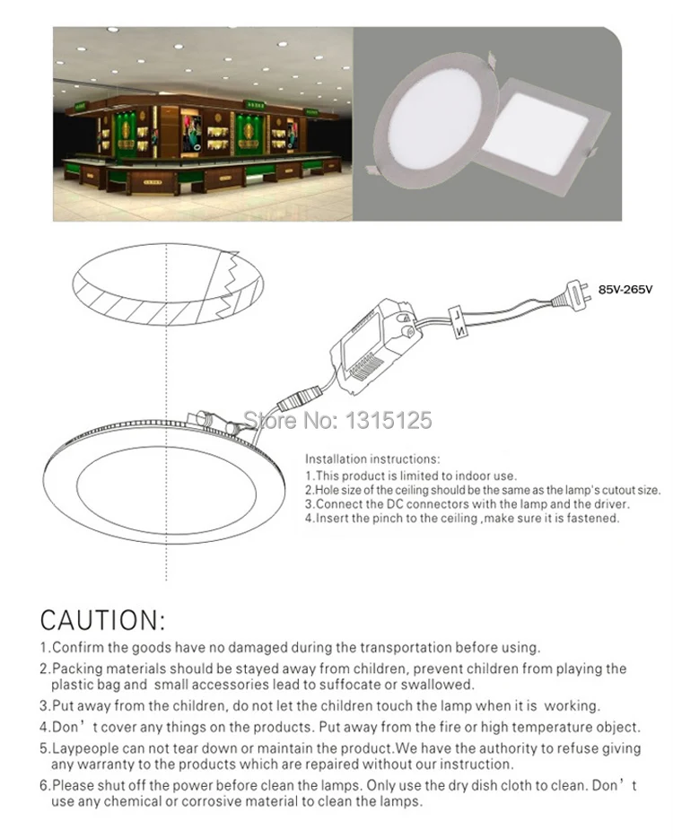 Thickness 3W/6W/9W/12W/15W/18W/24W dimmable LED downlight Square LED panel Ceiling Recessed Light bulb lamp AC85-265V smd2835 bedroom ceiling lights