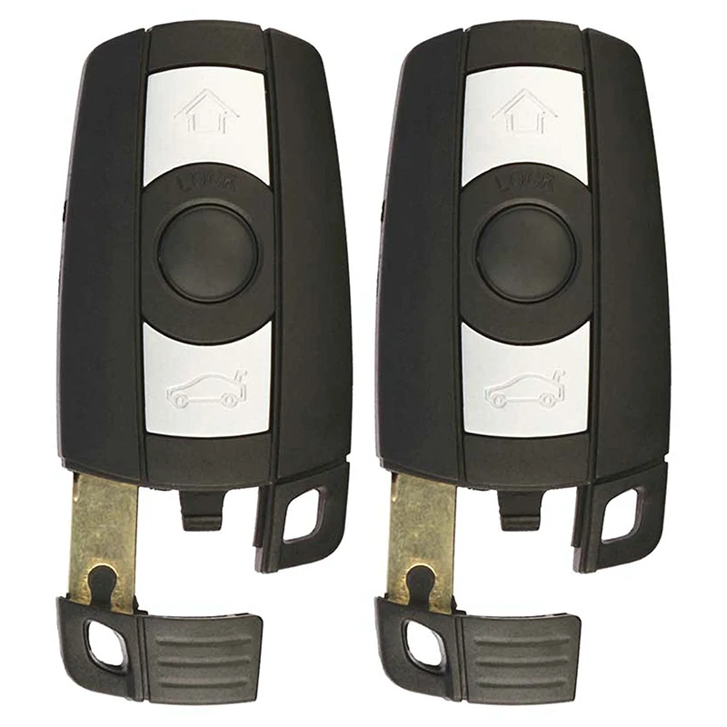 2pcs Replacement Keyless Entry Remote Ignition Key 3 Buttons Refit With