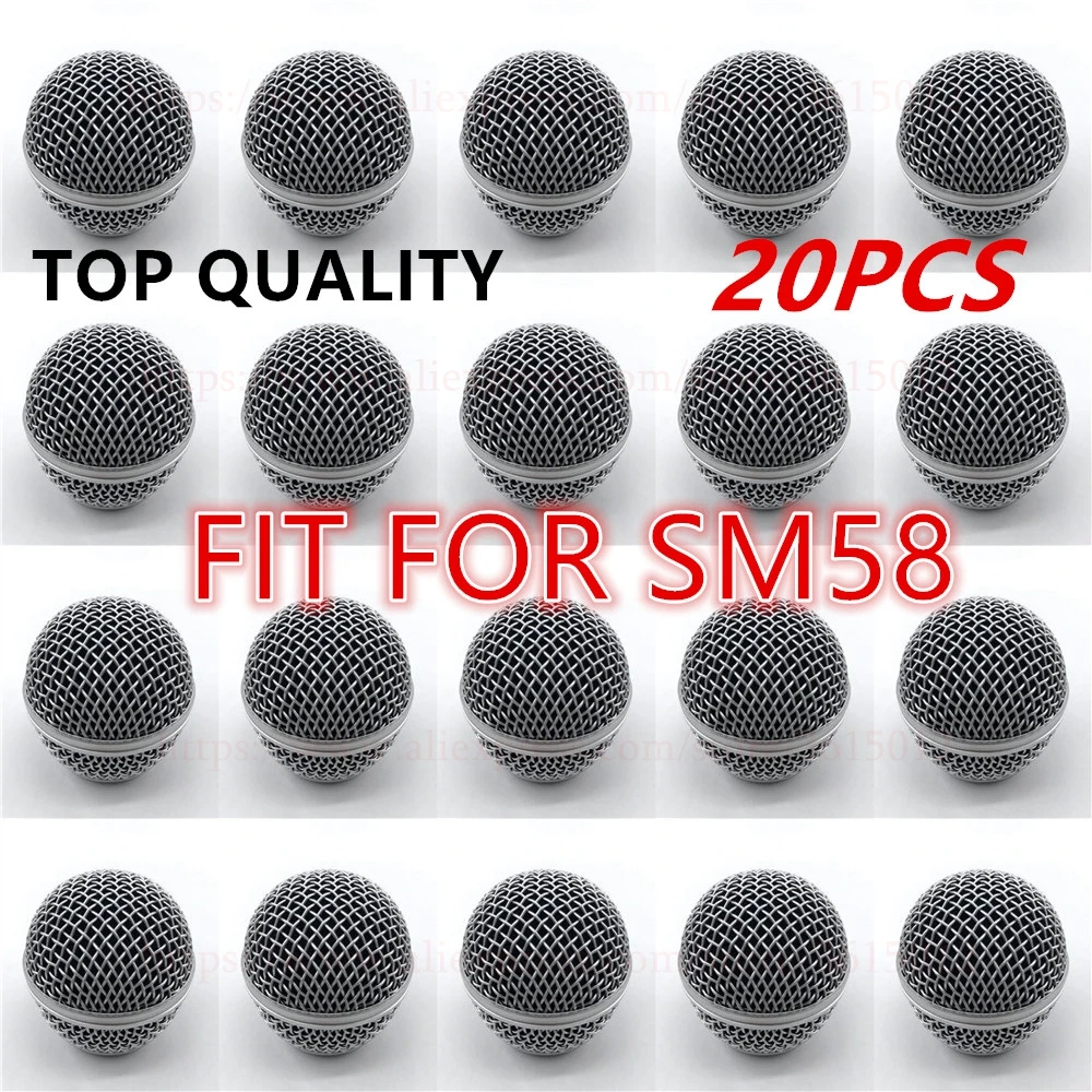 20pcs Professional Ball Head Mesh Microphone Grille Replacement Fits