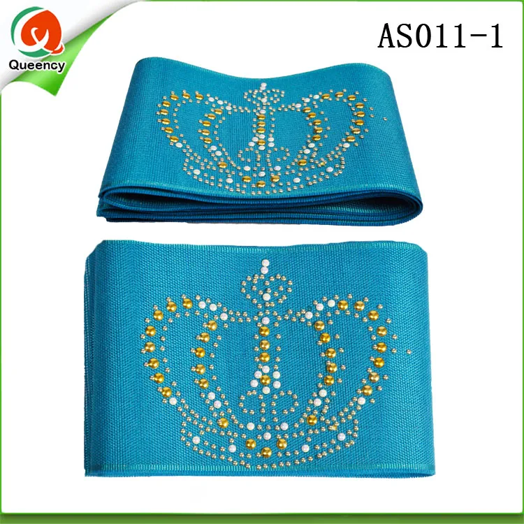 As011 DHL-Имперская корона камни Дизайн головной убор Африканский DIY Gele шарф для