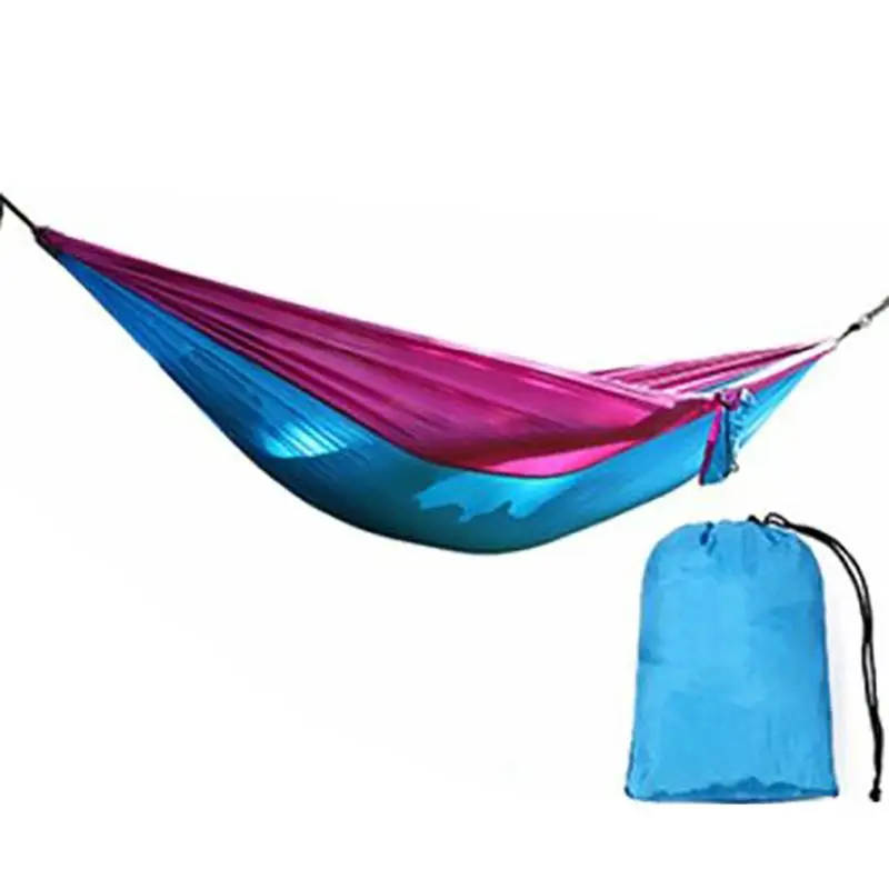 Портативный наружный двойной гамак-парашют ткань 2 человека садовый гамак спальный гамак для путешествий для активного отдыха пикника