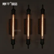 Американская железная Ретро лампа Эдисона в винтажном стиле настенный светильник Лофт светильник бар кафе клуб паровой шланг с T300 трубки лампы E27