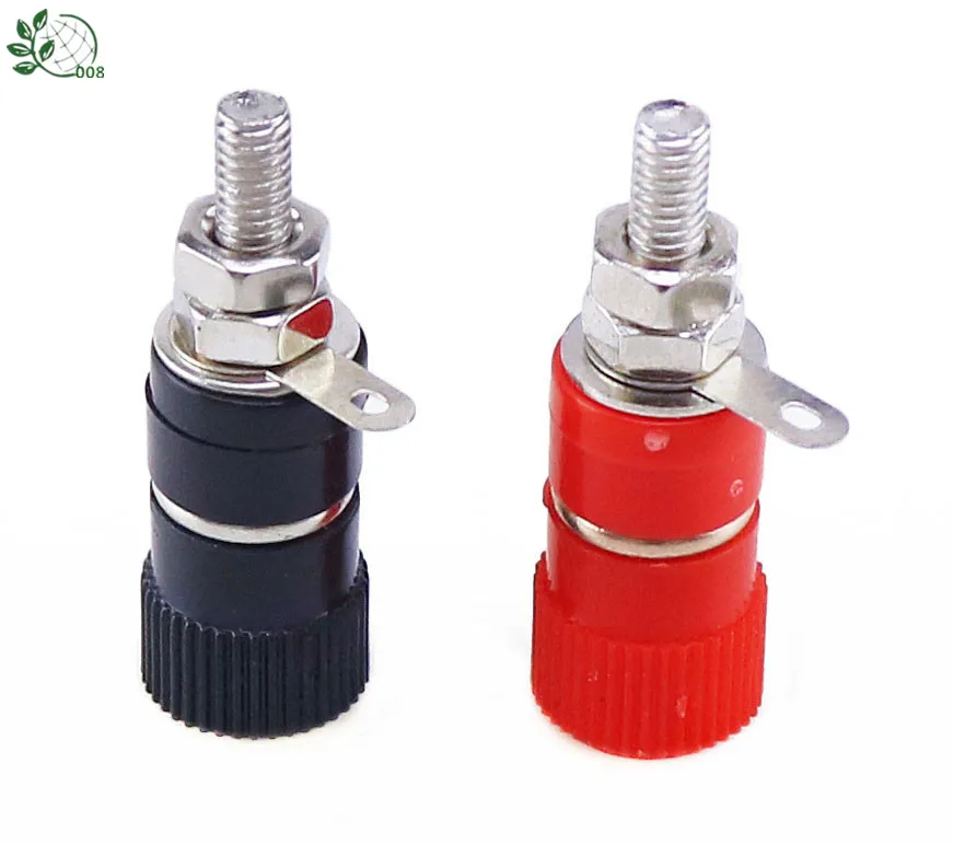 

5PCS Terminal Blocks JS-910B JS-919 4mm Amplifier Terminal Connector Binding Post Banana Plug Jack Mount
