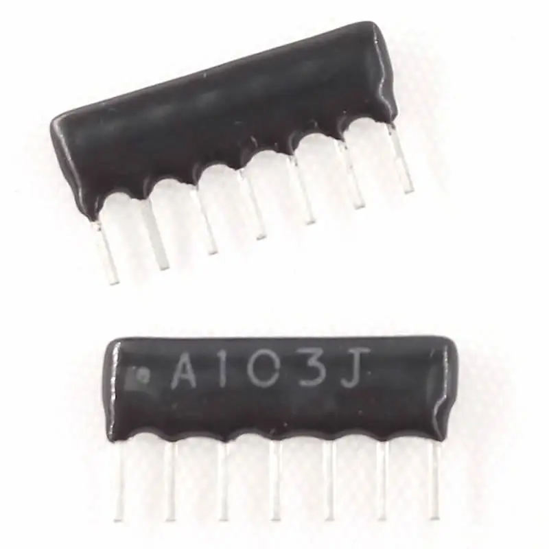 MCIGICM 10 шт. DIP exclusion сетевой резистор массив 7pin 1K 2K 4 7 K 10K 220K Ом|network resistor|resistor array10k ohm |