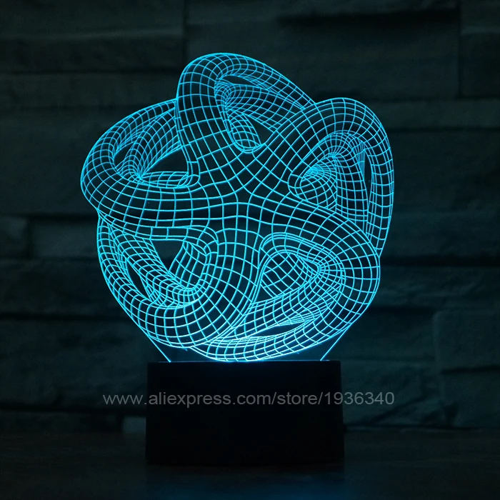 

Eco-friendly Laser Cut Precision 3D DECOR LED Lights Make Beautiful Gifts for Mom and Amazing Desk Lamps for Dad 3D070