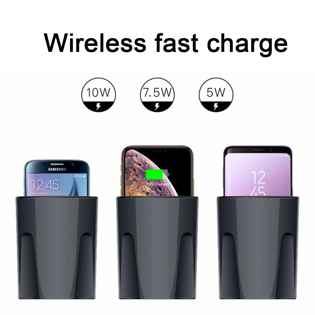 Qi Беспроводное Автомобильное зарядное устройство для беспроводной зарядки мобильного телефона Беспроводное зарядное устройство быстрое зарядное устройство для samsung Iphone Xiaomi huawei