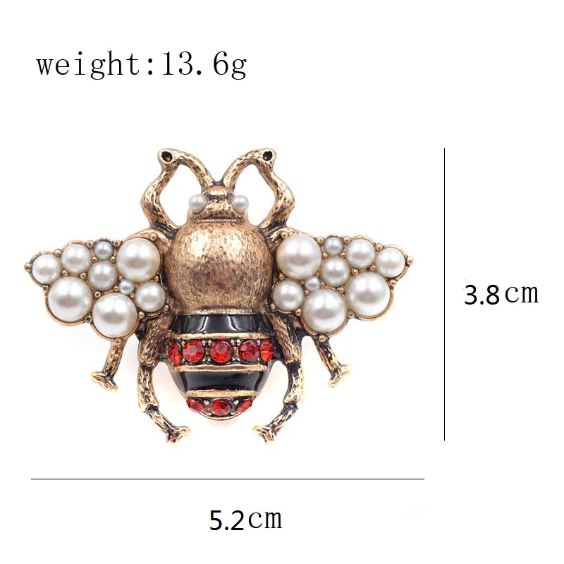 CINDY XIANG новые модные жемчужные броши в виде пчел для женщин антикварная брошь золотистого цвета булавка Винтажный стиль ювелирные изделия Высокое качество насекомое